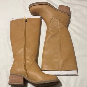 Joie Tan Heeled Leather Boots